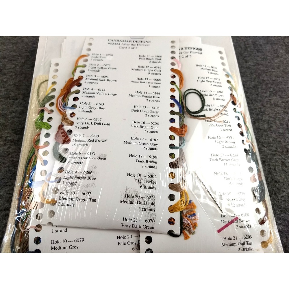 Candamar Designs Gold Collection Counted Cross Stitch Kit After The‎ Harvest NEW - Picture 11 of 16
